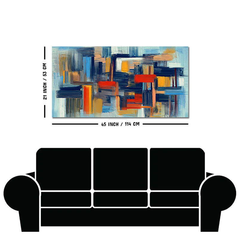 Abstract art of Colorful Texture Premium Canvas Wall Painting