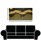 Miraculous Landscape with Golden Deer Texture Canvas Wall Painting