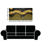 Miraculous Landscape with Golden Deer Texture Canvas Wall Painting