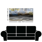 Abstract Dark Gray Splash Background Premium Canvas Wall Painting