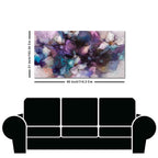Abstract Purple Ethereal Floral Design Premium Canvas Wall Painting