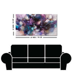 Abstract Purple Ethereal Floral Design Premium Canvas Wall Painting