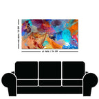 Abstract Colorful Textured Art Premium Canvas Wall Painting