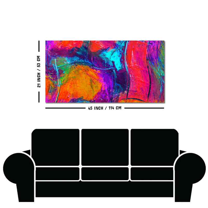 Colorful Vibrant Abstract Art Canvas Wall Painting
