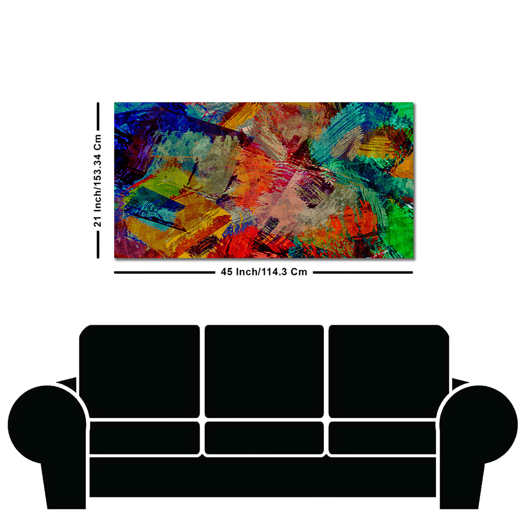 Beautiful Abstract Colorful Textured art Premium Canvas Wall Painting