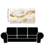 Luxury Golden Tree with Deer Premium Canvas Wall Painting