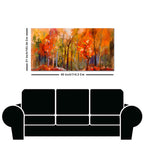 Nature Wall Painting of Colorful Autumn Forest
