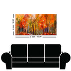 Nature Wall Painting of Colorful Autumn Forest