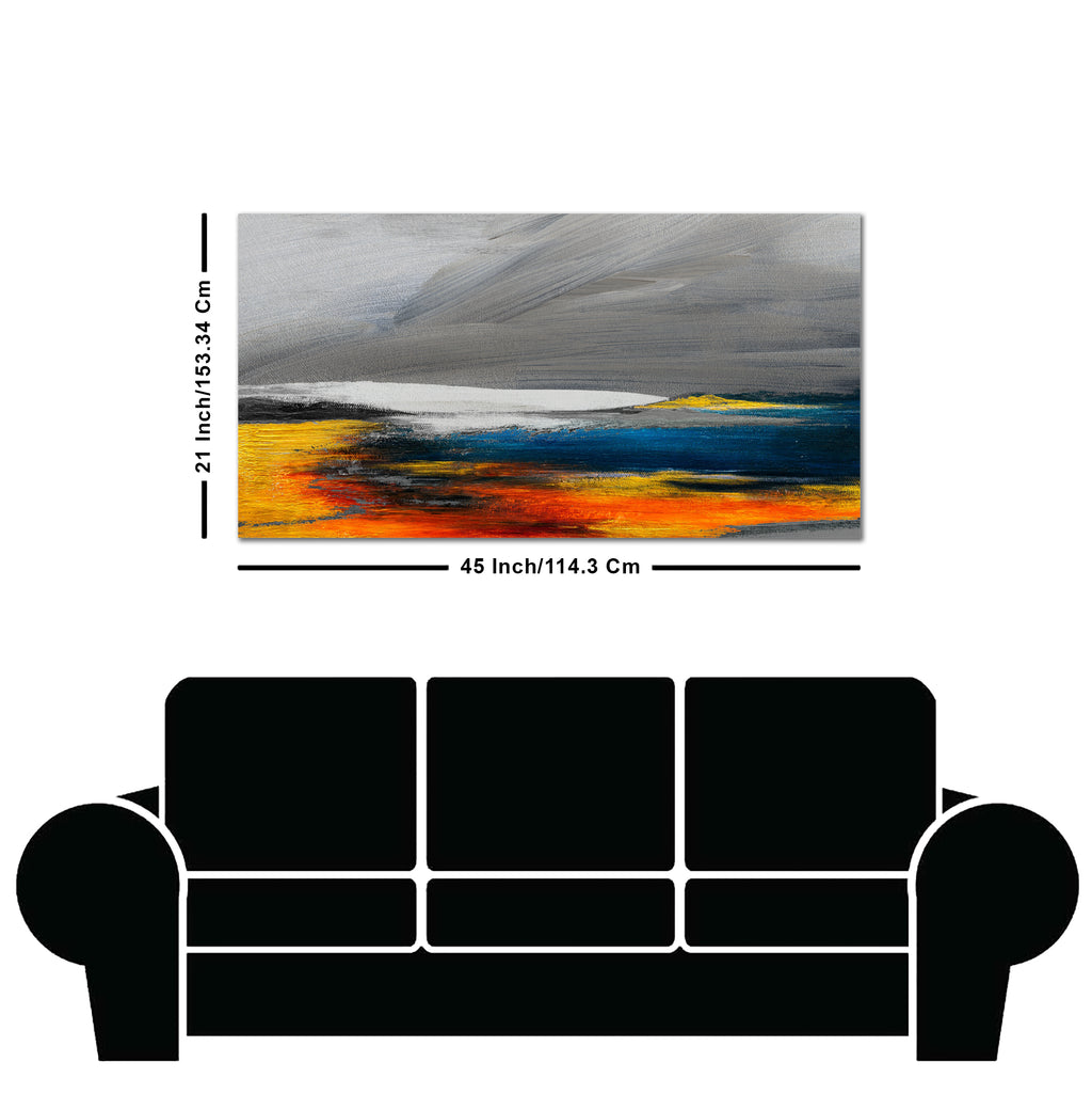 Abstract Gold Colorful Texture Art Canvas Wall Painting