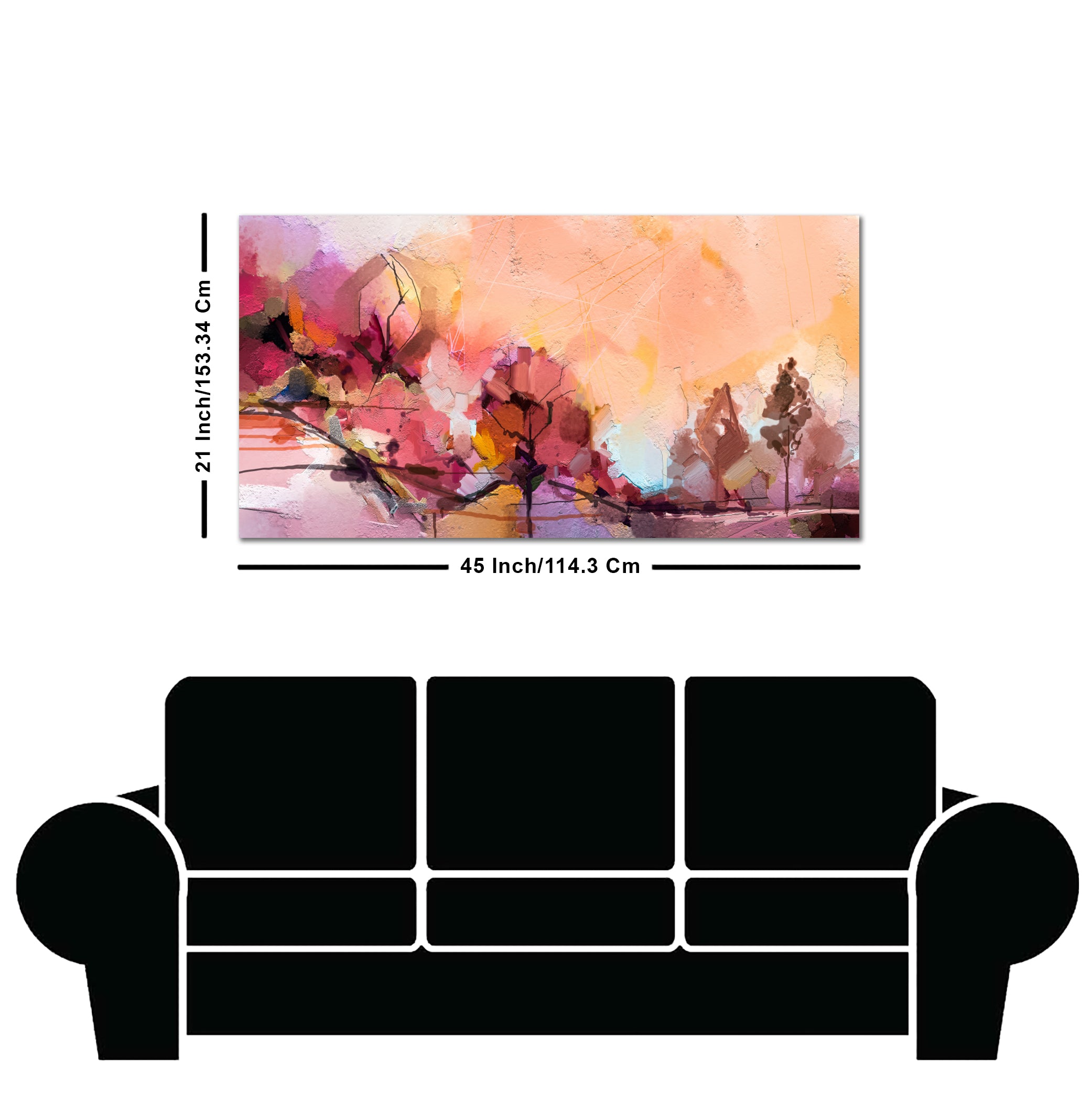 Abstract landscape Contemporary art Canvas Wall Painting