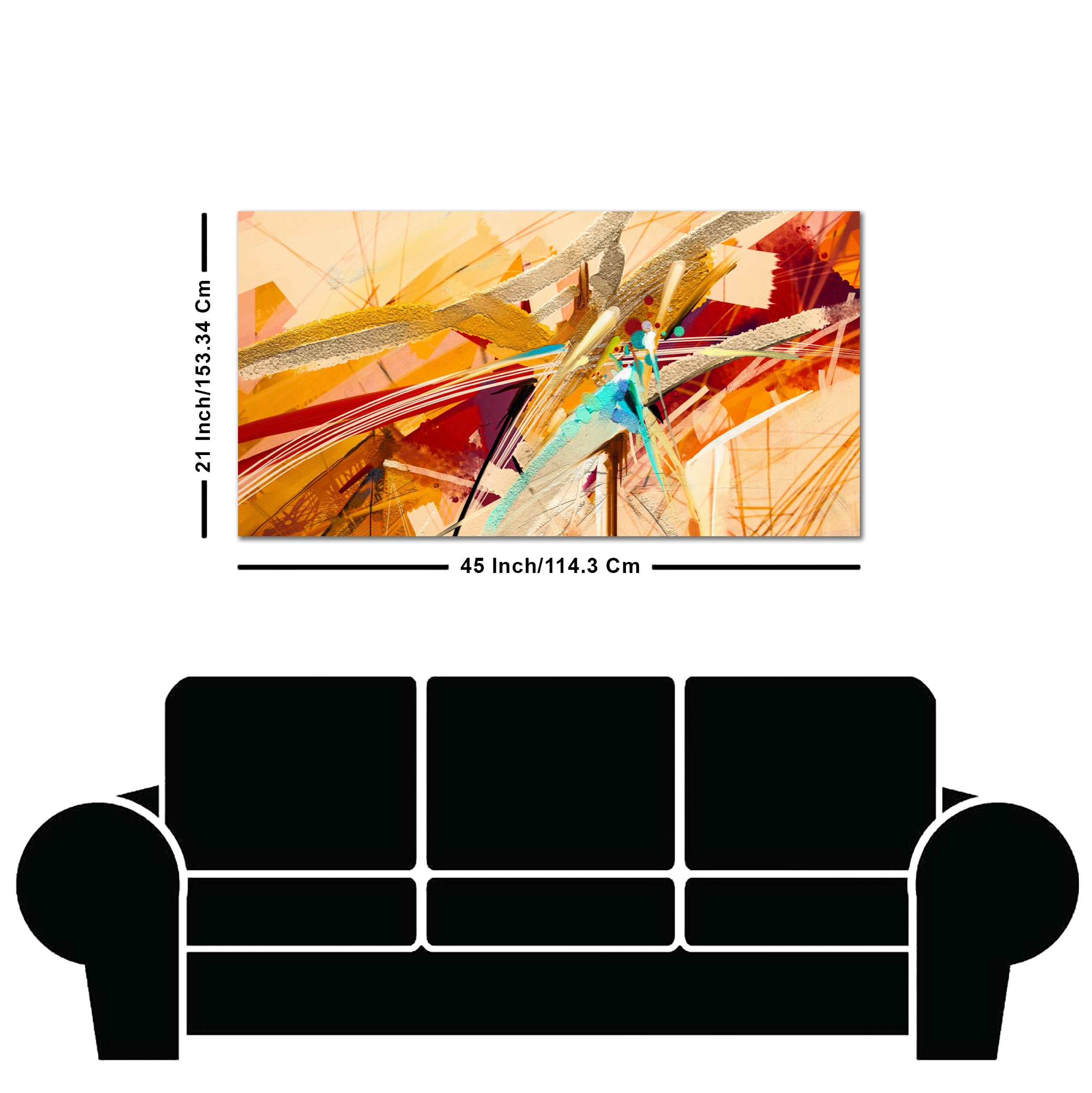 Abstract Colorful Oil Texture Canvas Wall Painting