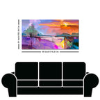 Beautiful Sunset View Abstract Art Canvas Wall Painting