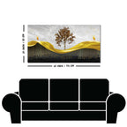 Beautiful Luxury Modern Art of Trees and Deer Premium Wall Painting