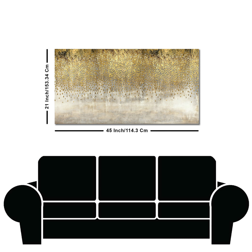 Luxurious Golden Pattern Premium Wall Painting