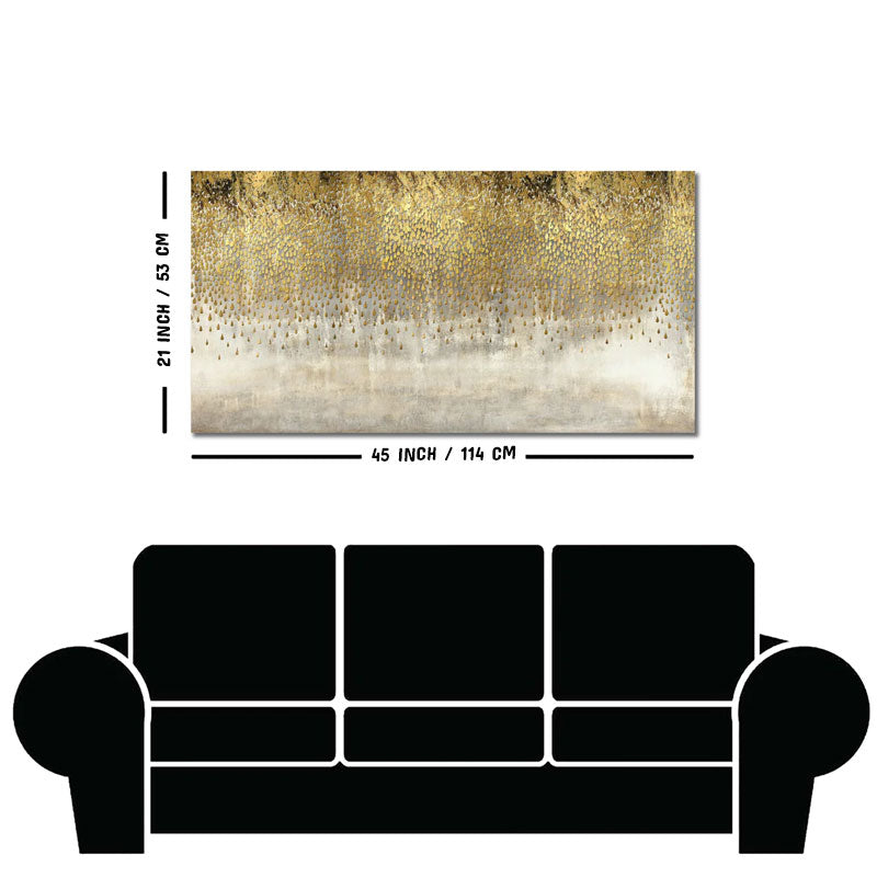 Luxurious Golden Pattern Premium Wall Painting