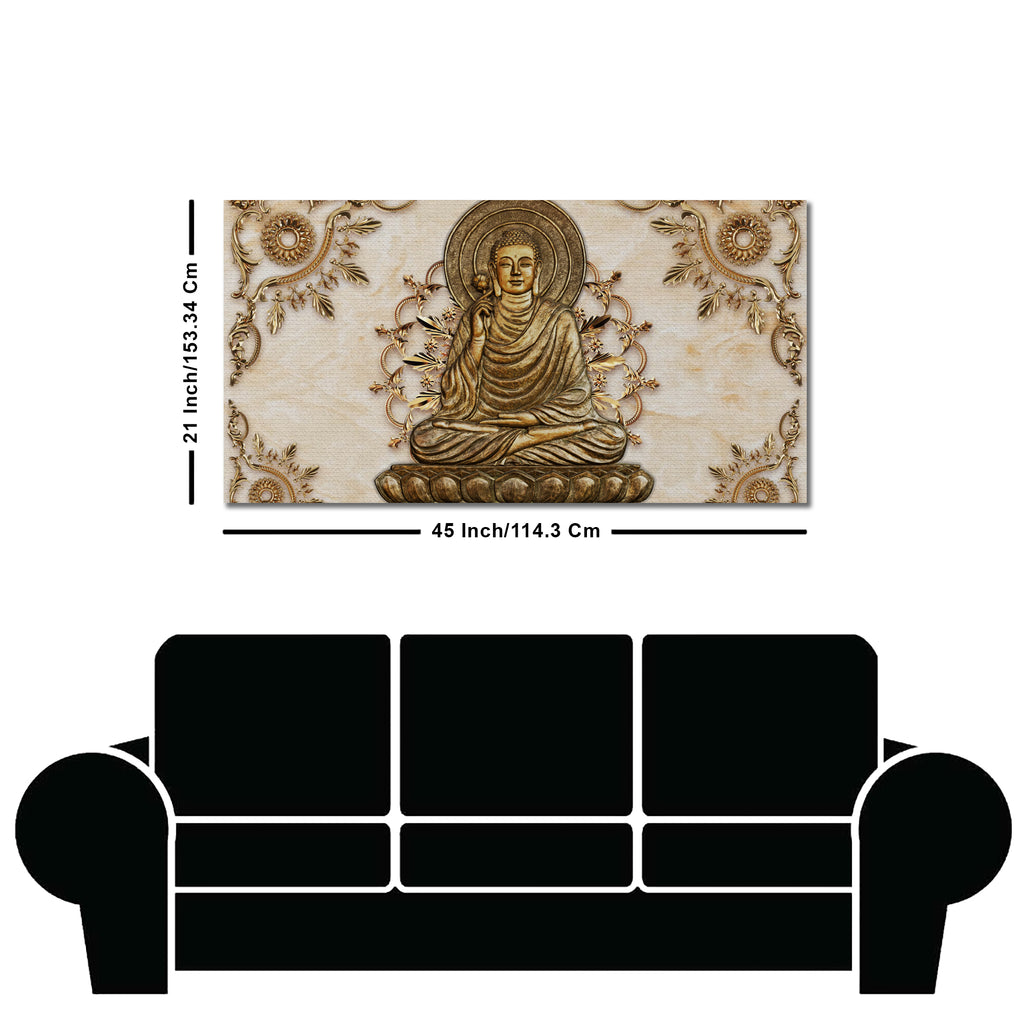 Lord Buddha Luxury Canvas Wall Painting
