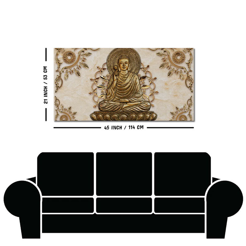 Lord Buddha Luxury Canvas Wall Painting