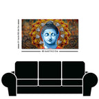 Lord Gautam Buddha Serene Face Canvas Wall Painting