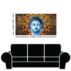 Lord Gautam Buddha Serene Face Canvas Wall Painting