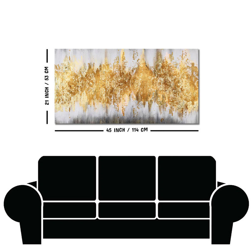 Luxurious Golden Pattern Premium Canvas Wall Painting
