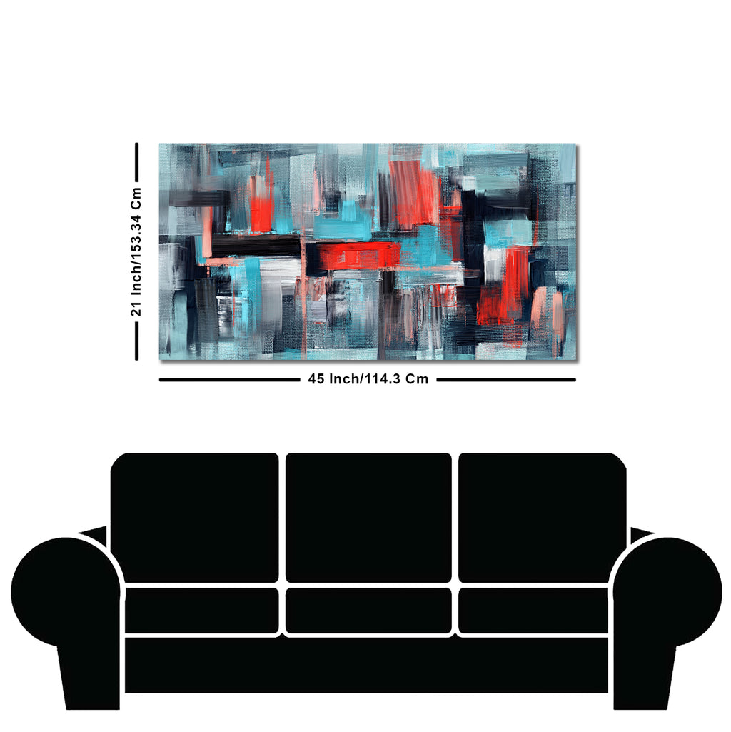 Abstract Art Colorful Strokes Canvas Wall Painting