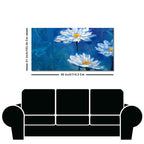 Beautiful White Flower Modern Design Premium Canvas Wall Painting