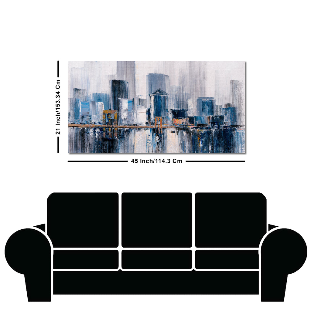 Beautiful Bridge of New York City Premium Canvas Wall Painting