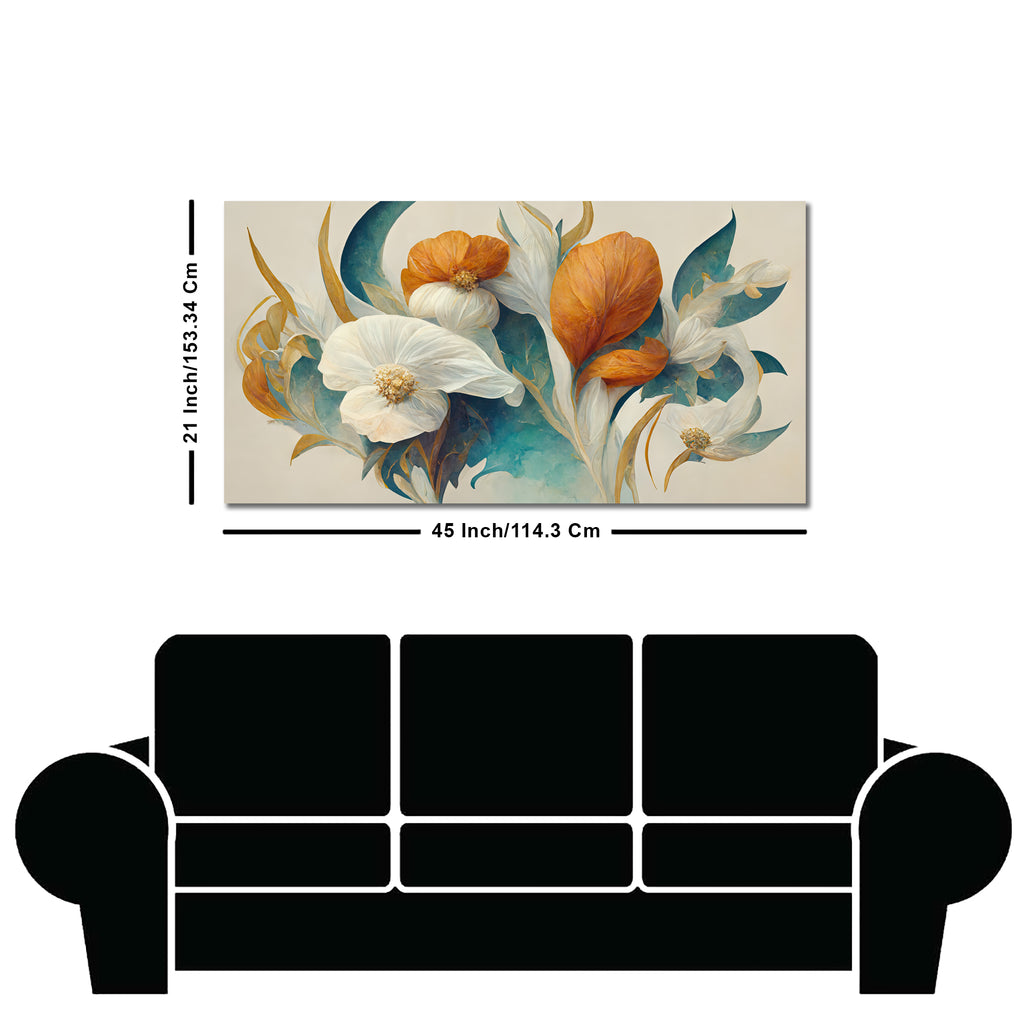 Abstract Colorful Spring Flower Texture Art Canvas Wall Painting