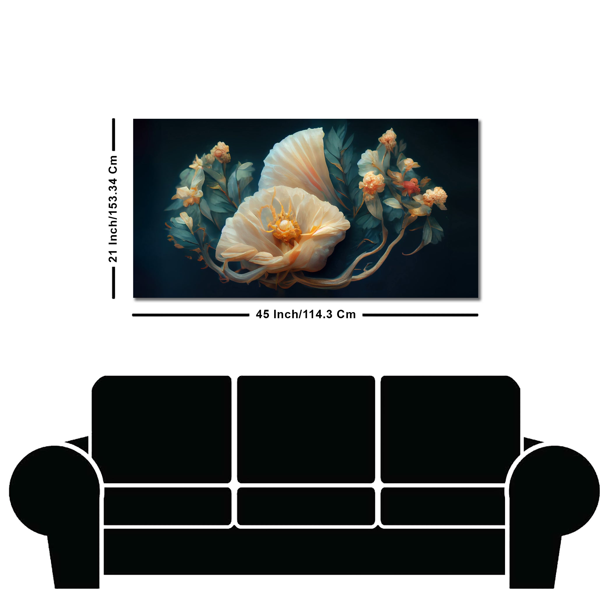 Elegant Floral Flower art Canvas Wall Painting