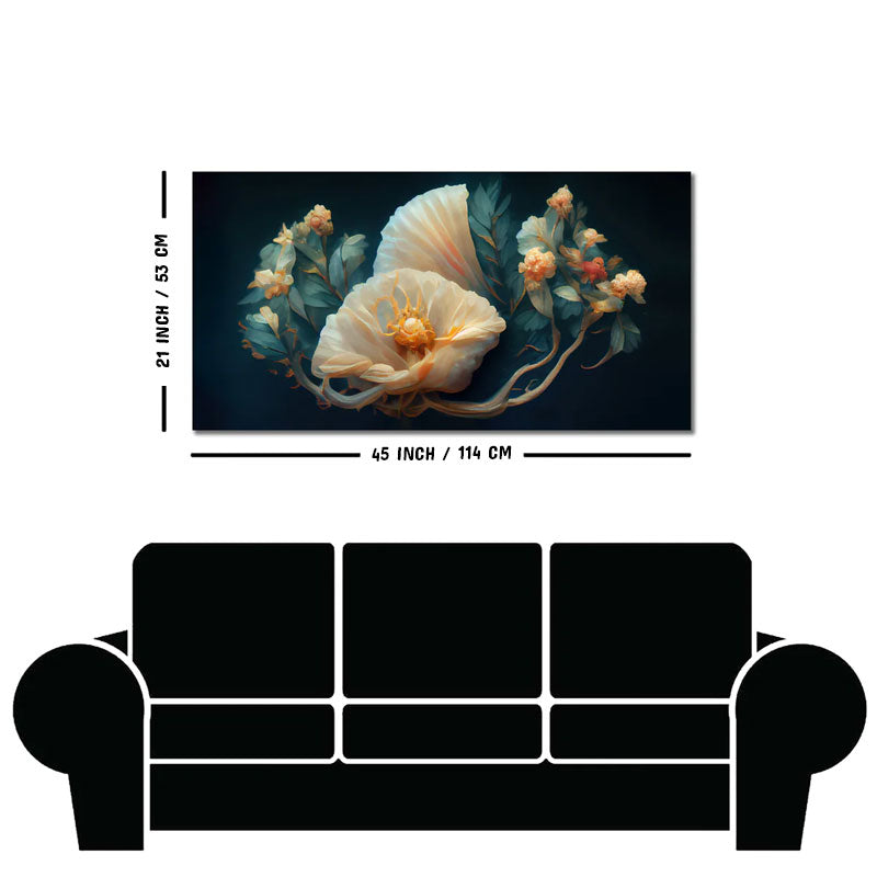 Elegant Floral Flower art Canvas Wall Painting