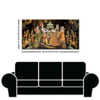 Radhe Krishna and Gopiya Rasleela Canvas Wall Painting