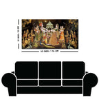 Radhe Krishna and Gopiya Rasleela Canvas Wall Painting