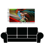 Lord Radha Krishna Musical Modern Art Canvas Wall Painting