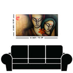 Radhe Krishna Modern Art Premium Canvas Wall Painting