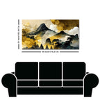 Mountain Scenery of Mount Fuji Premium Canvas Wall Painting