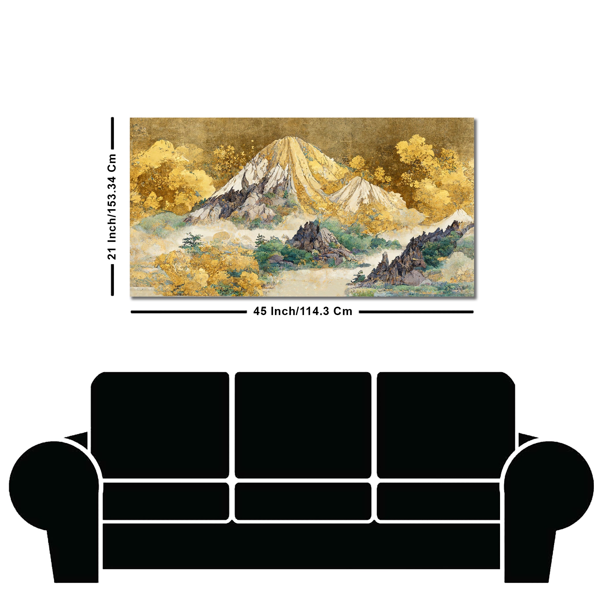 Beautiful Mountain Scenery Premium Canvas Wall Painting