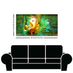 Auspicious Ganesh with Shiva lingam Canvas Wall Painting
