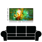 Auspicious Ganesh with Shiva lingam Canvas Wall Painting