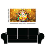 Vignaharta Ganesh Premium Canvas Wall Painting