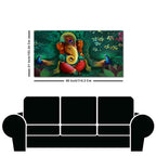 Auspicious Lord Ganesh Premium Canvas Wall Painting