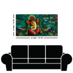 Auspicious Lord Ganesh Premium Canvas Wall Painting