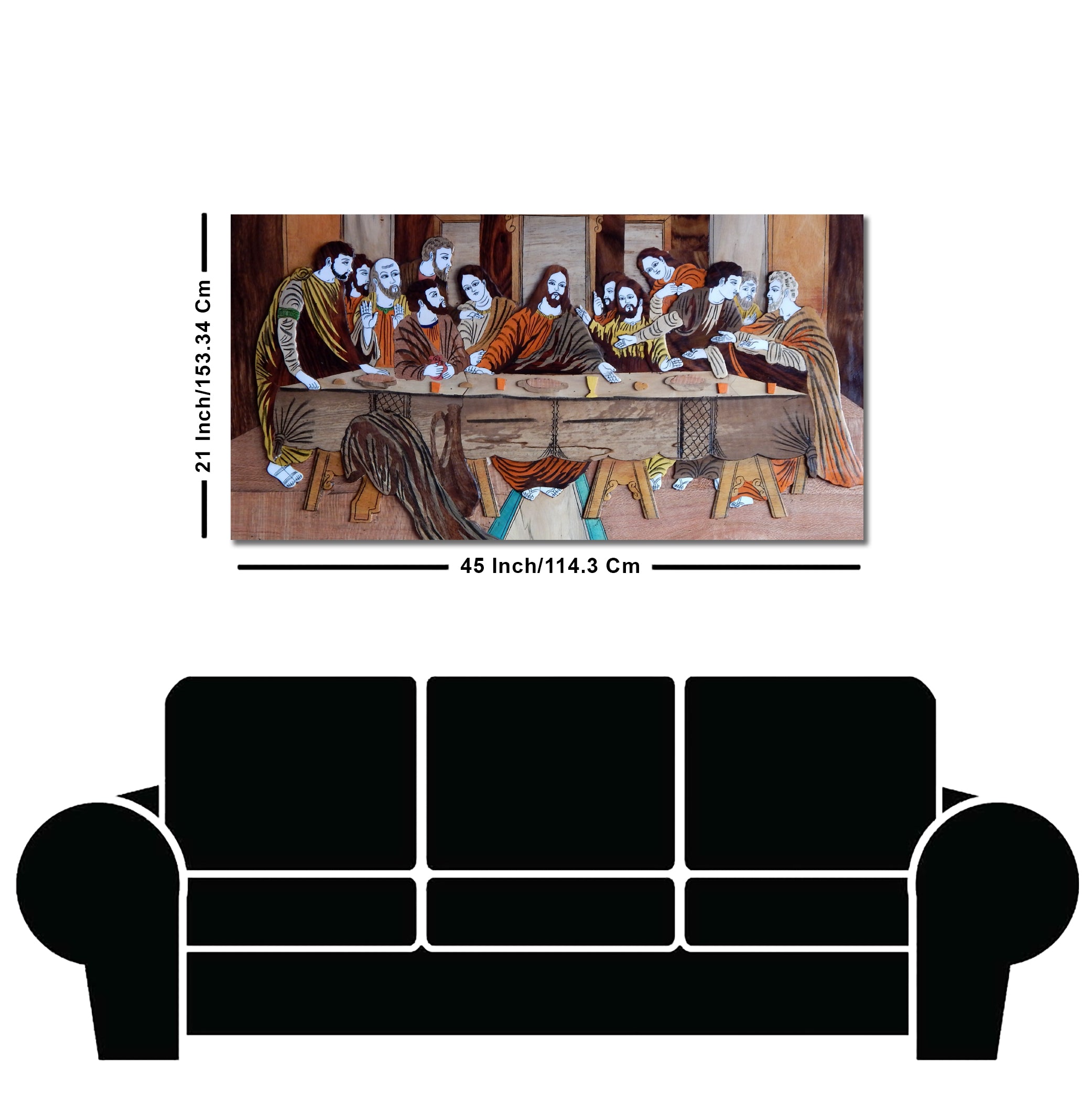 The Last Supper of Christ in Church Canvas Wall Painting