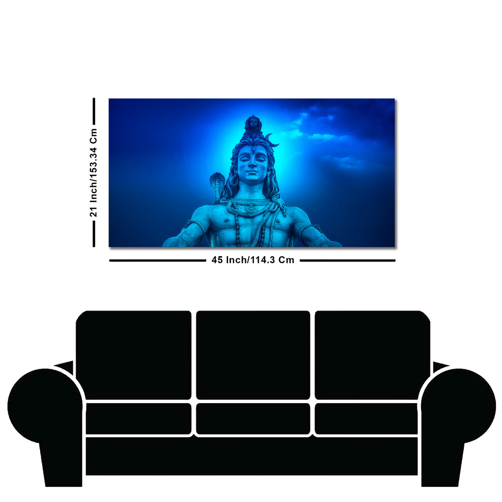 Lord Shiv Shankar Meditating Wall Painting