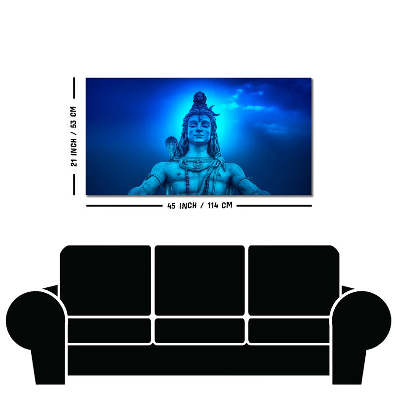 Lord Shiv Shankar Meditating Wall Painting