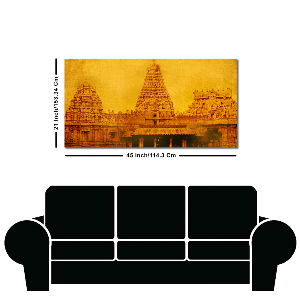 Ancient Brihadeeswara Temple of Tamilnadu Canvas Wall Painting