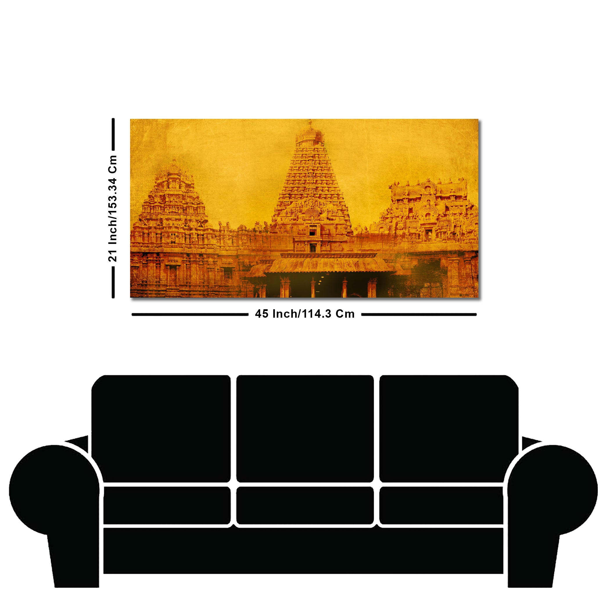Ancient Brihadeeswara Temple of Tamilnadu Canvas Wall Painting