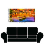 Beautiful Abstract Lake Scenery Canvas Wall Painting