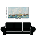 Watercolor Painting of Sailing Boats Canvas Wall Painting