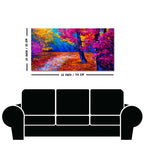 Colorful Autumn Trees Canvas Wall Painting