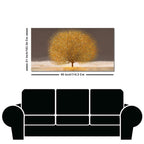 Golden Tree with Elements of gold textures Wall Painting